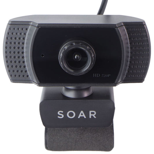 Soar Premium 720p HD Web Cam with Auto Focus and Microphone - Black Computer Accessories - Webcams Soar - Simple Cell Bulk Wholesale Pricing - USA Seller
