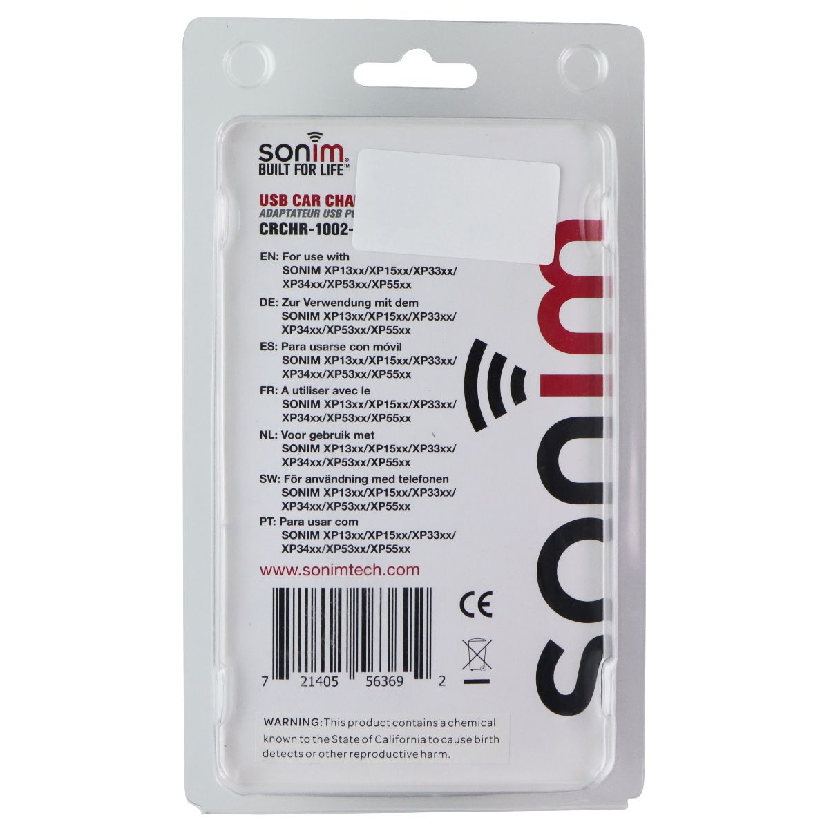 Sonim Car Charging Adapter and Coiled USB to Aux Charging Cable - Black Cell Phone - Chargers & Cradles Sonim - Simple Cell Bulk Wholesale Pricing - USA Seller