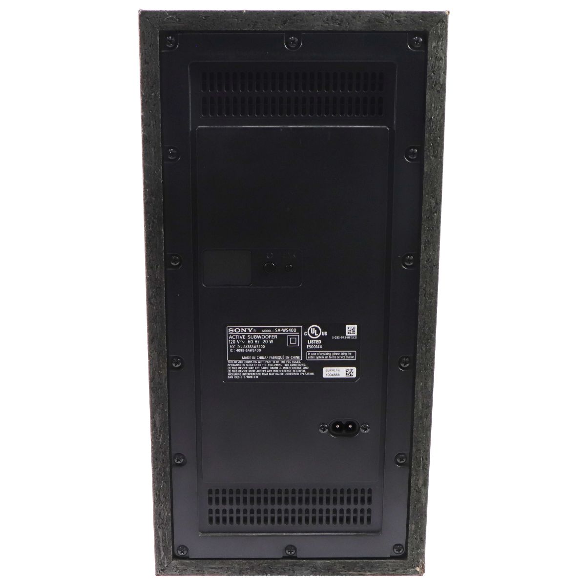 Sony SA-S400 2.1 Channel Soundbar / Subwoofer - Black Home Multimedia - Home Speakers & Subwoofers Sony - Simple Cell Bulk Wholesale Pricing - USA Seller