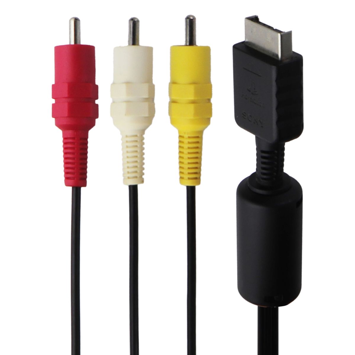 Sony PlayStation (8.4Ft) AV to RCA Cable for Playstation 2/Playstation 3 - Black Gaming/Console - Cables & Adapters Sony - Simple Cell Bulk Wholesale Pricing - USA Seller