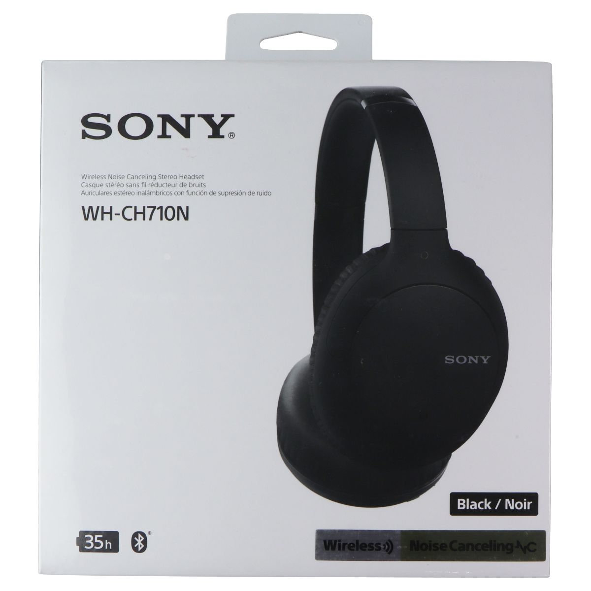 Sony Wireless Noise-Cancelling Over-the-Ear Headphones - Black (WHCH710N) Portable Audio - Headphones Sony - Simple Cell Bulk Wholesale Pricing - USA Seller