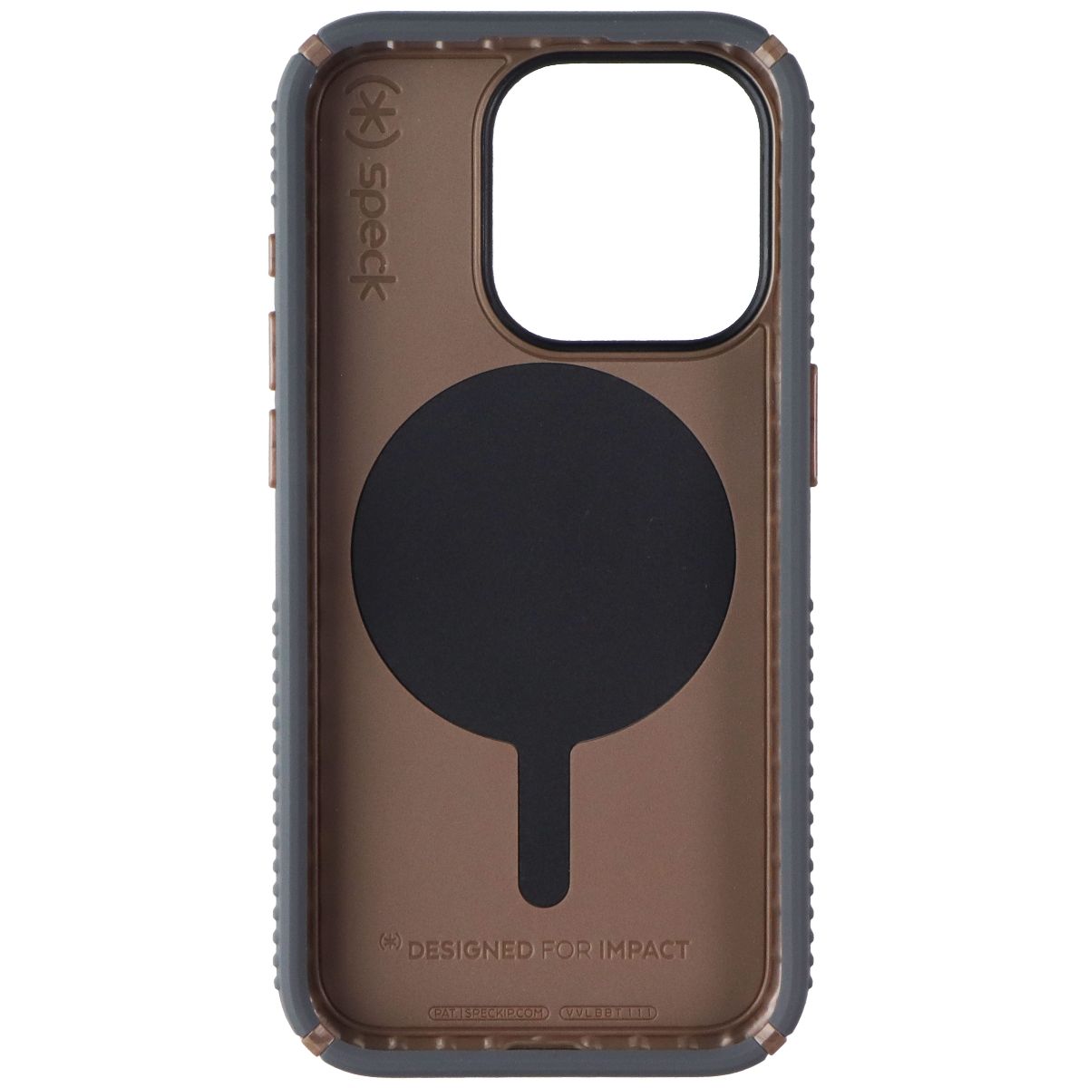 Speck Presidio2 Grip Case for MagSafe Apple iPhone 15 Pro - Charcoal Gray Cell Phone - Cases, Covers & Skins Speck - Simple Cell Bulk Wholesale Pricing - USA Seller