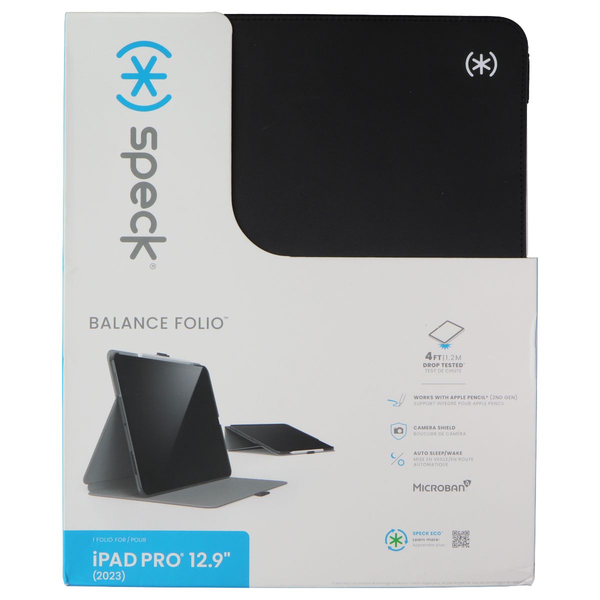 Speck Balance Folio for Apple iPad Pro 13-inch (2024) - Black iPad/Tablet Accessories - Cases, Covers, Keyboard Folios Speck - Simple Cell Bulk Wholesale Pricing - USA Seller