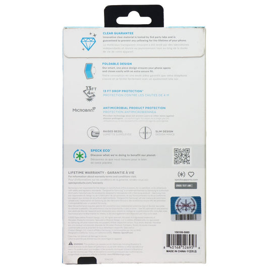 Speck Presidio Perfect-Clear Fold Case for Samsung Galaxy Z Flip4/Flip 3 Clear Cell Phone - Cases, Covers & Skins Speck - Simple Cell Bulk Wholesale Pricing - USA Seller