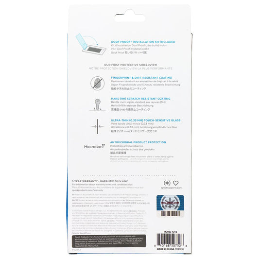 Speck ShieldView Glass Screen Protector for Apple iPhone 13 Pro Max - Clear Cell Phone - Screen Protectors Speck - Simple Cell Bulk Wholesale Pricing - USA Seller