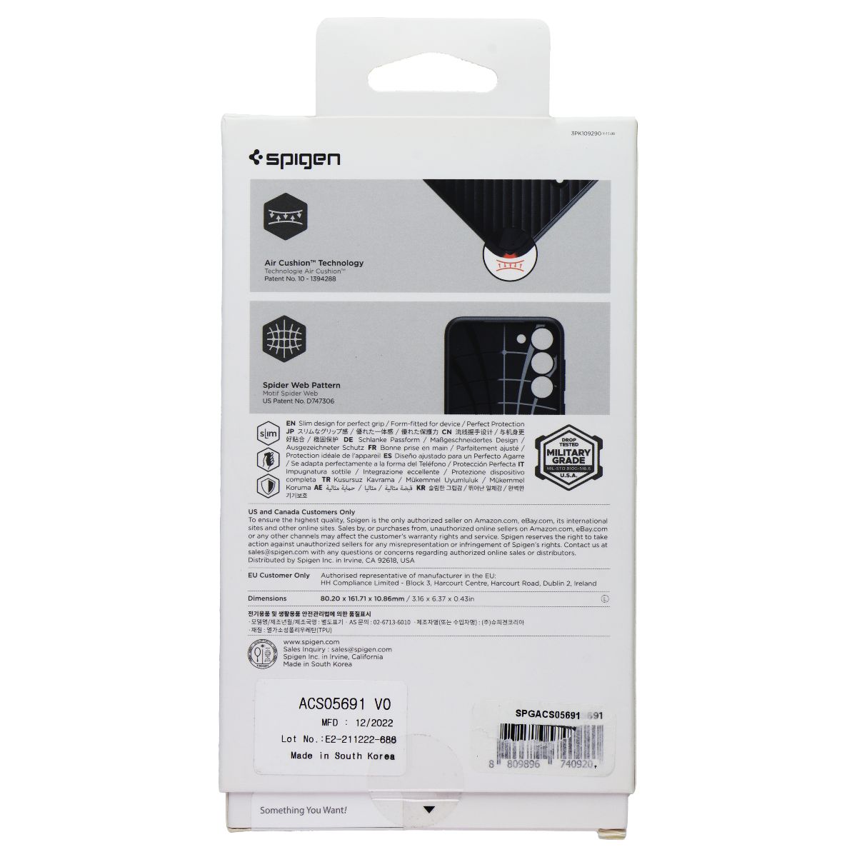 Spigen Core Armor Series Case for Samsung Galaxy S23+ Black Cell Phone - Cases, Covers & Skins Spigen - Simple Cell Bulk Wholesale Pricing - USA Seller