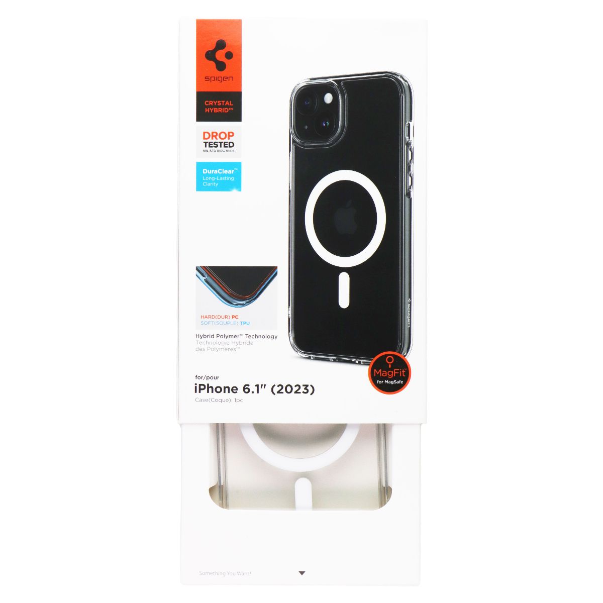 Spigen Crystal Hybrid Series Case for MagSafe for Apple iPhone 15 - Clear