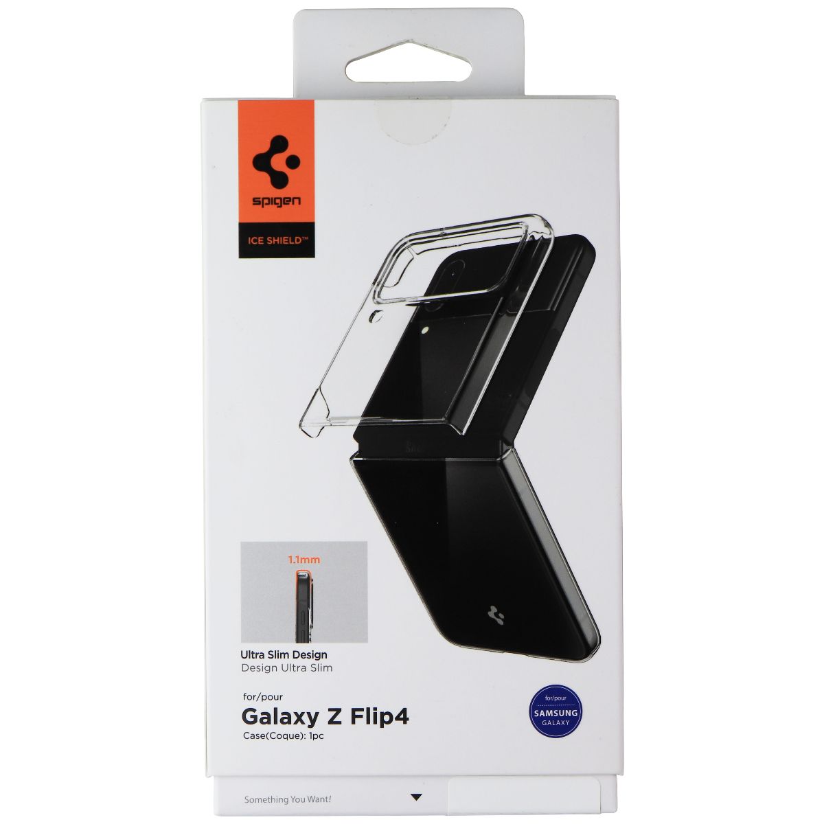 Spigen Ice Shield Series Case for Samsung Galaxy Z Flip4 - Crystal Clear Cell Phone - Cases, Covers & Skins Spigen - Simple Cell Bulk Wholesale Pricing - USA Seller