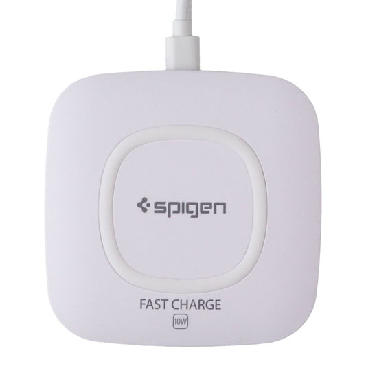 Spigen Essential (9V/1A) Qi Fast Charge Wireless Charger Pad - White Cell Phone - Chargers & Cradles Spigen - Simple Cell Bulk Wholesale Pricing - USA Seller