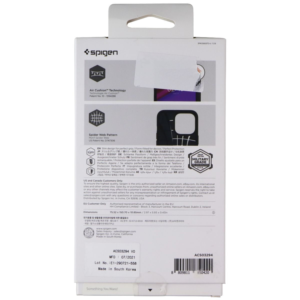 Spigen Core Armor Series Case for Apple iPhone 13 Pro - Matte Black Cell Phone - Cases, Covers & Skins Spigen - Simple Cell Bulk Wholesale Pricing - USA Seller