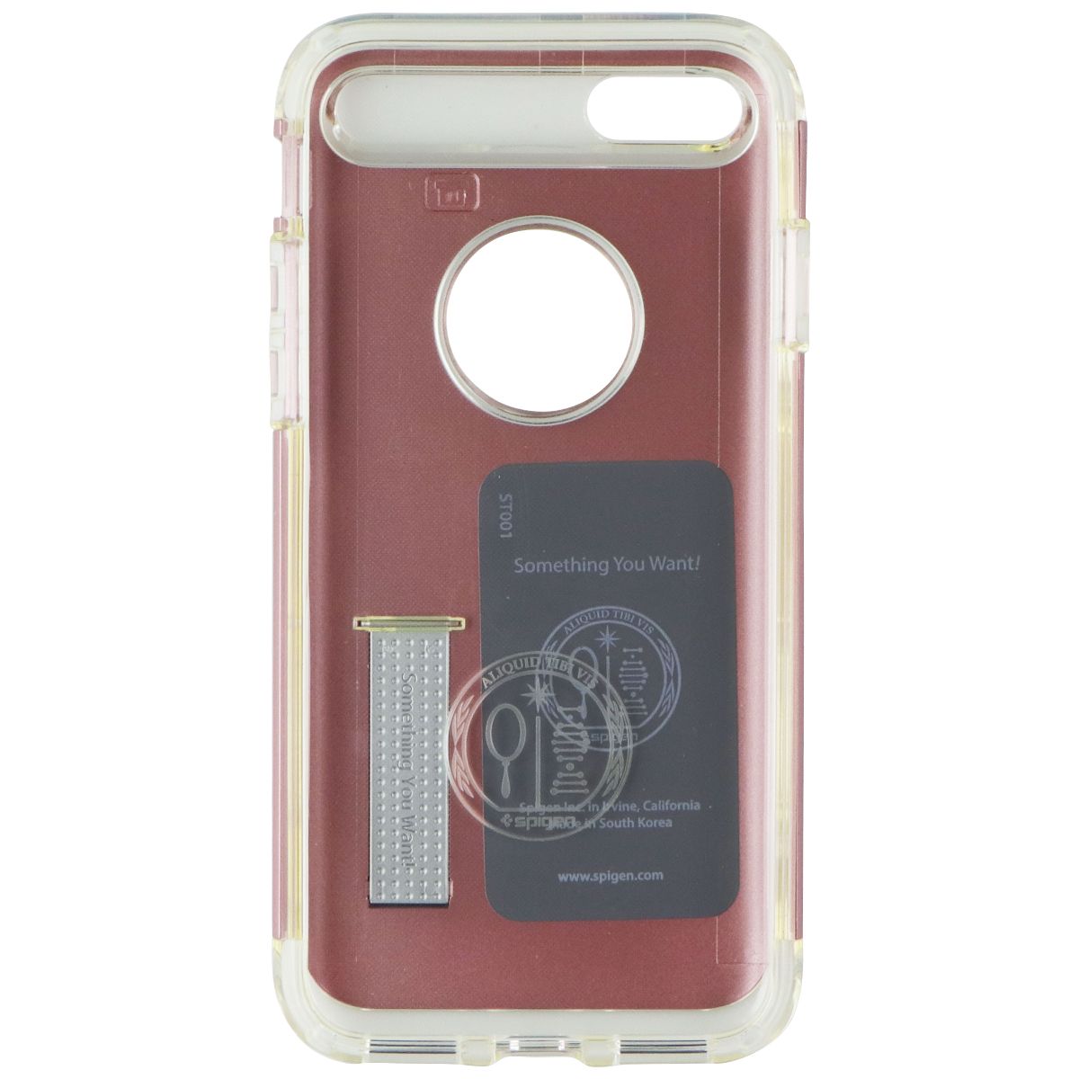 Spigen Slim Armor Dual Layer Case Cover w/ Kickstand iPhone 8 / 7 - Pink / Clear Cell Phone - Cases, Covers & Skins Spigen - Simple Cell Bulk Wholesale Pricing - USA Seller