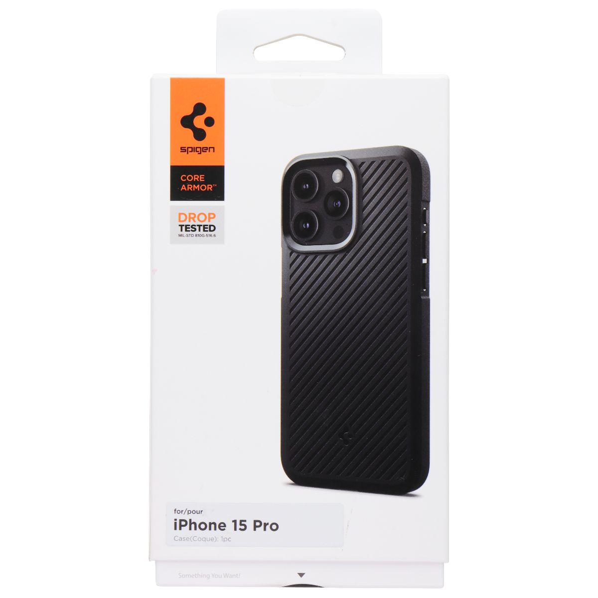 Spigen Core Armor Phone Case for iPhone 15 Pro - Black Cell Phone - Cases, Covers & Skins Spigen - Simple Cell Bulk Wholesale Pricing - USA Seller