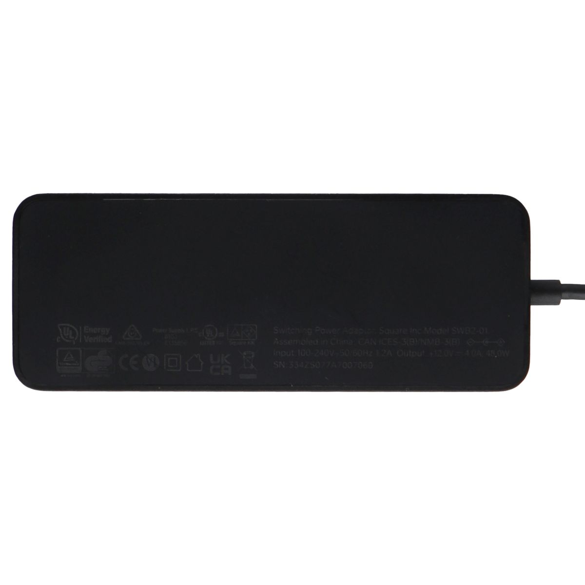 Square (48W) SWB2-01 Switching Power Adapter - Black / Brick Only Multipurpose Batteries & Power - Multipurpose AC to DC Adapters Square - Simple Cell Bulk Wholesale Pricing - USA Seller