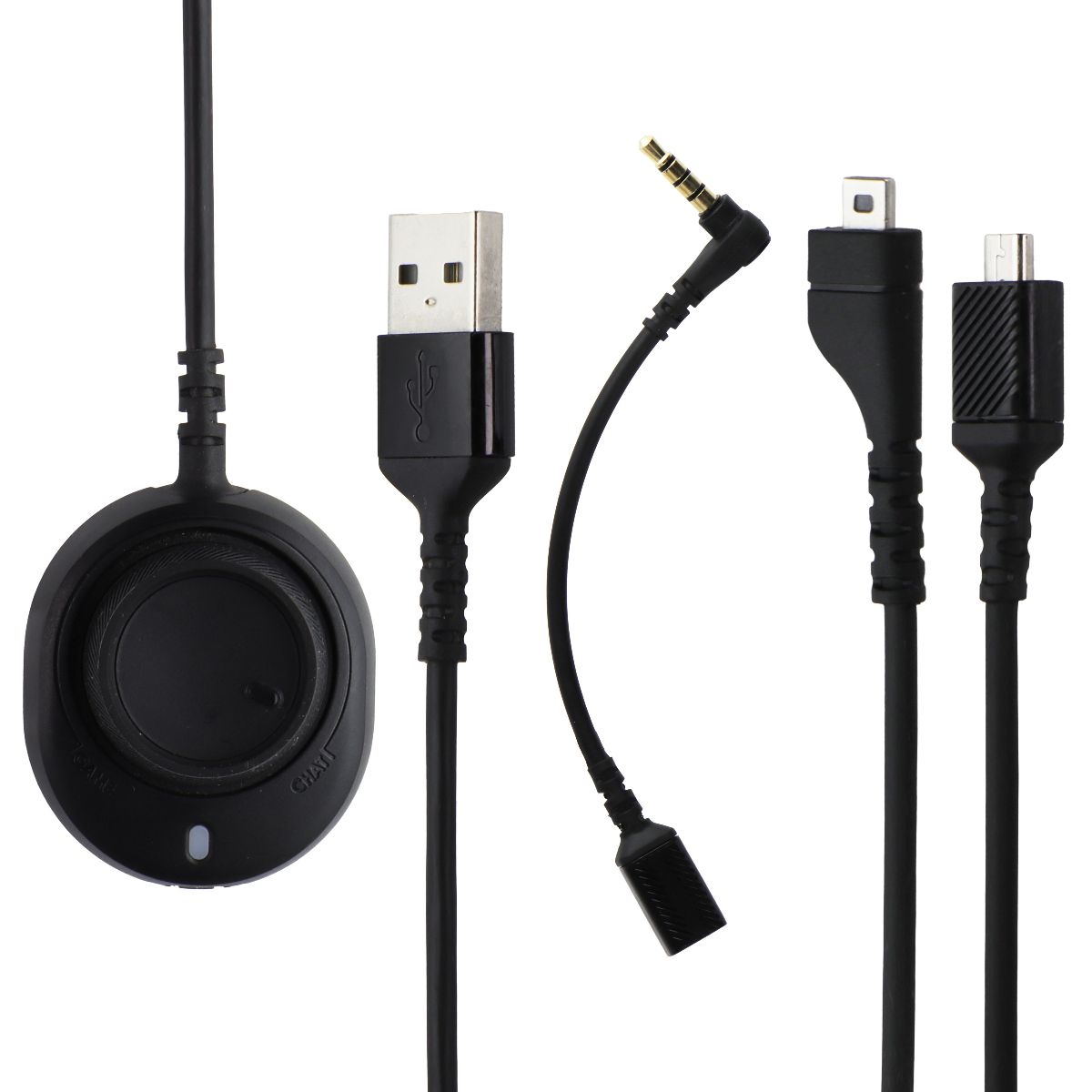 Accessory Cables and USB ChatMix Dial for SteelSeries Arctis Pro