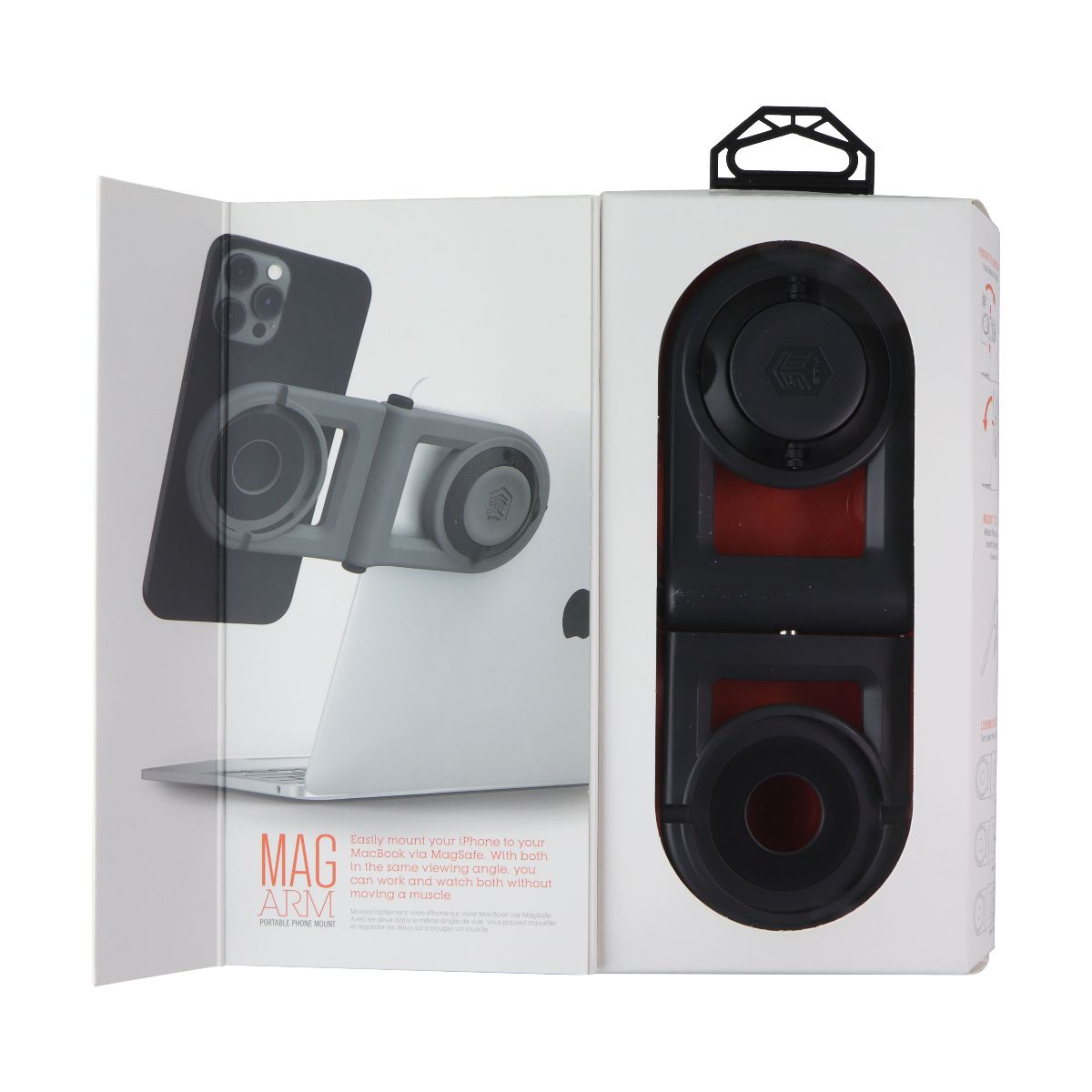 STM MagArm – MagSafe Accessory - Mount iPhone on Laptop or Monitor – Grey Cell Phone - Mounts & Holders STM - Simple Cell Bulk Wholesale Pricing - USA Seller