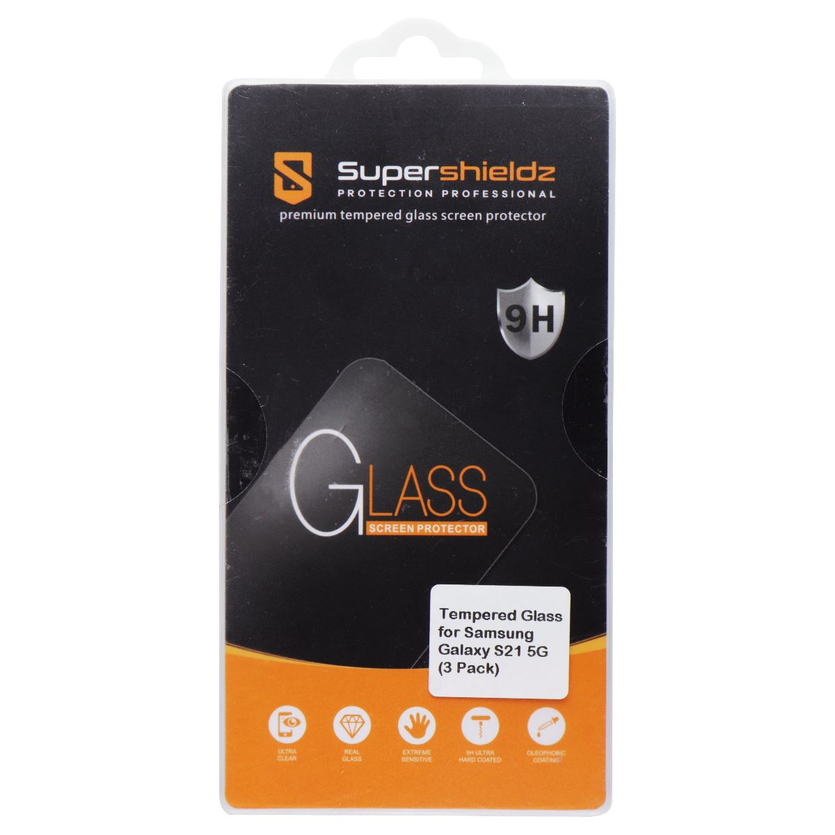 SuperShieldz Tempered Glass Screen Protector (3 Pack) for Samsung Galaxy S21 5G Cell Phone - Screen Protectors SuperShieldz - Simple Cell Bulk Wholesale Pricing - USA Seller