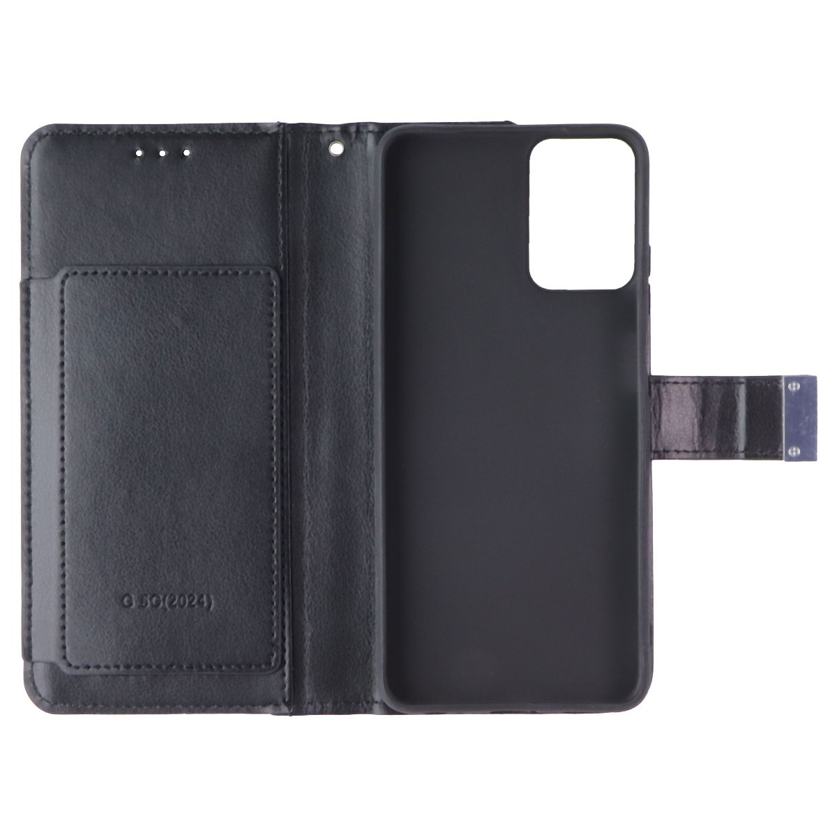 SYB Wallet Folio Series Case for Motorola Moto G 5G (2024) - Black Cell Phone - Cases, Covers & Skins SYB - Simple Cell Bulk Wholesale Pricing - USA Seller