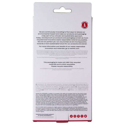 Tech21 EvoLite Series Case for TCL IONZ Smartphones - Transparent Clear Cell Phone - Cases, Covers & Skins Tech21 - Simple Cell Bulk Wholesale Pricing - USA Seller