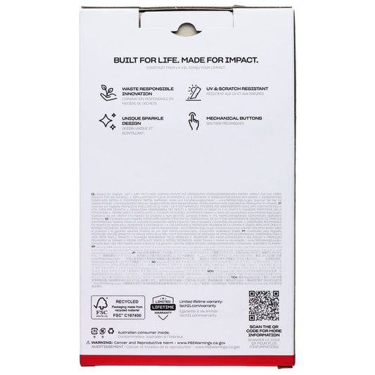 Tech21 EvoSparkle MagSafe Case for Apple iPhone 16 Plus - Clear/Silver Cell Phone - Cases, Covers & Skins Tech21 - Simple Cell Bulk Wholesale Pricing - USA Seller