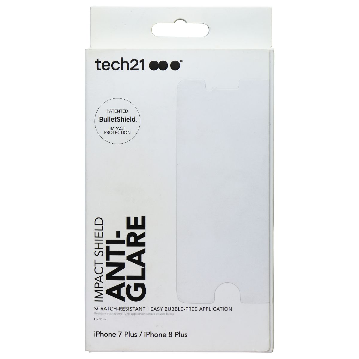 Tech21 Impact Shield Anti-Glare Screen Protector for iPhone 8 Plus/7 Plus Clear Cell Phone - Screen Protectors Tech21 - Simple Cell Bulk Wholesale Pricing - USA Seller