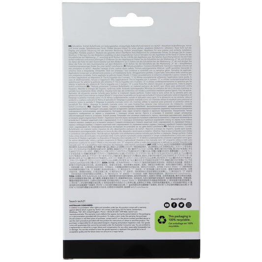 Tech21 Protective FILM Self-Heal Screen Protector for iPhone 11 Pro Max - Clear Cell Phone - Cases, Covers & Skins Tech21 - Simple Cell Bulk Wholesale Pricing - USA Seller