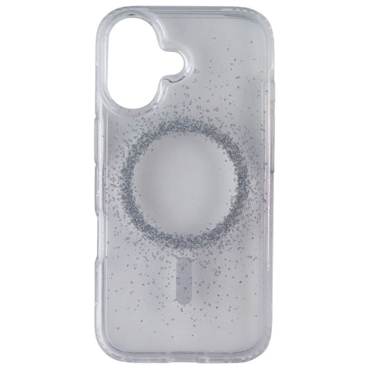 Tech21 Evo Sparkle Case for MagSafe for Apple iPhone 16 - Focus (Clear/Silver)