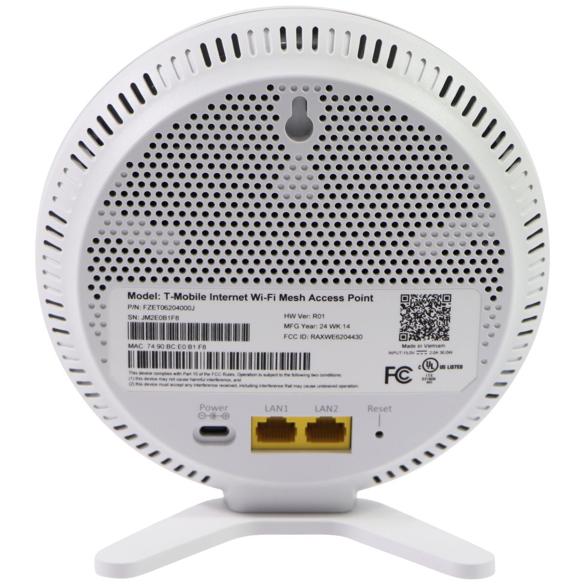 T-Mobile Wi-Fi Mesh Access Point (FZET06204000J) - White