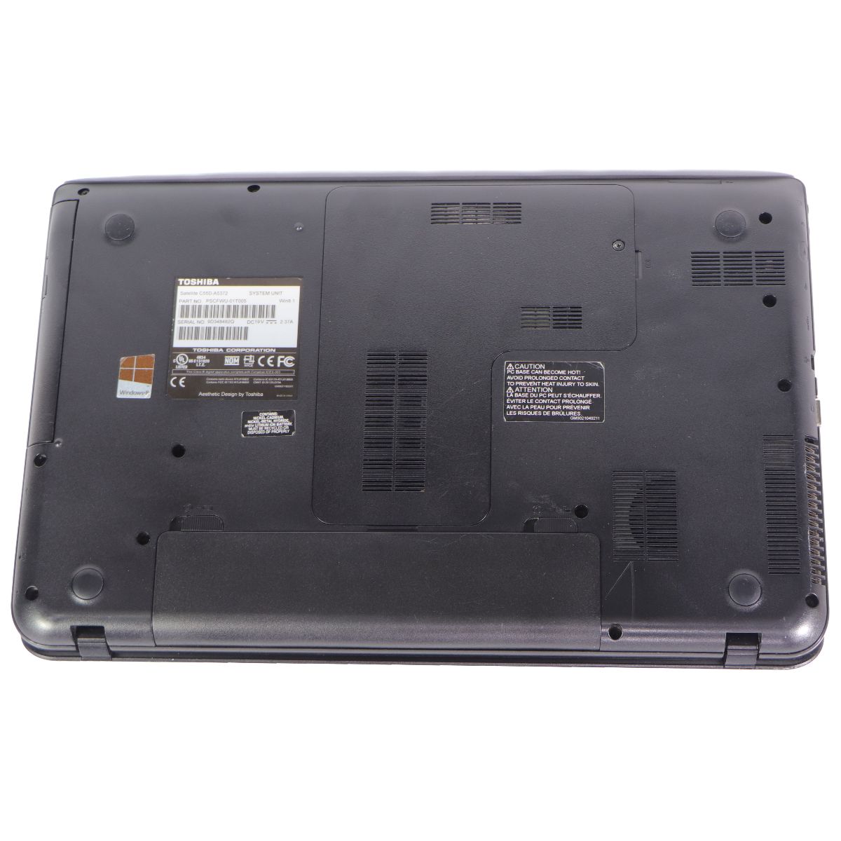 Toshiba Satellite (C55D-A5372) 15.6-inch 500GB/6GB Laptop - Black Laptops - PC Laptops & Netbooks Toshiba - Simple Cell Bulk Wholesale Pricing - USA Seller