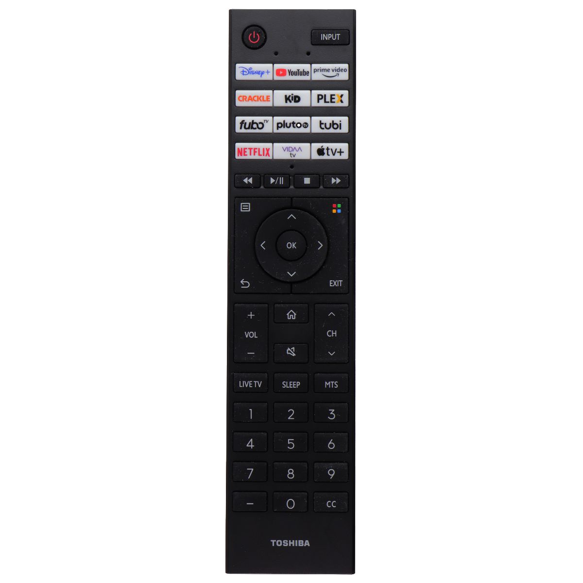Toshiba OEM Remote Control for Select Toshiba TVs (CT-95079) - Black TV, Video & Audio Accessories - Remote Controls Toshiba - Simple Cell Bulk Wholesale Pricing - USA Seller