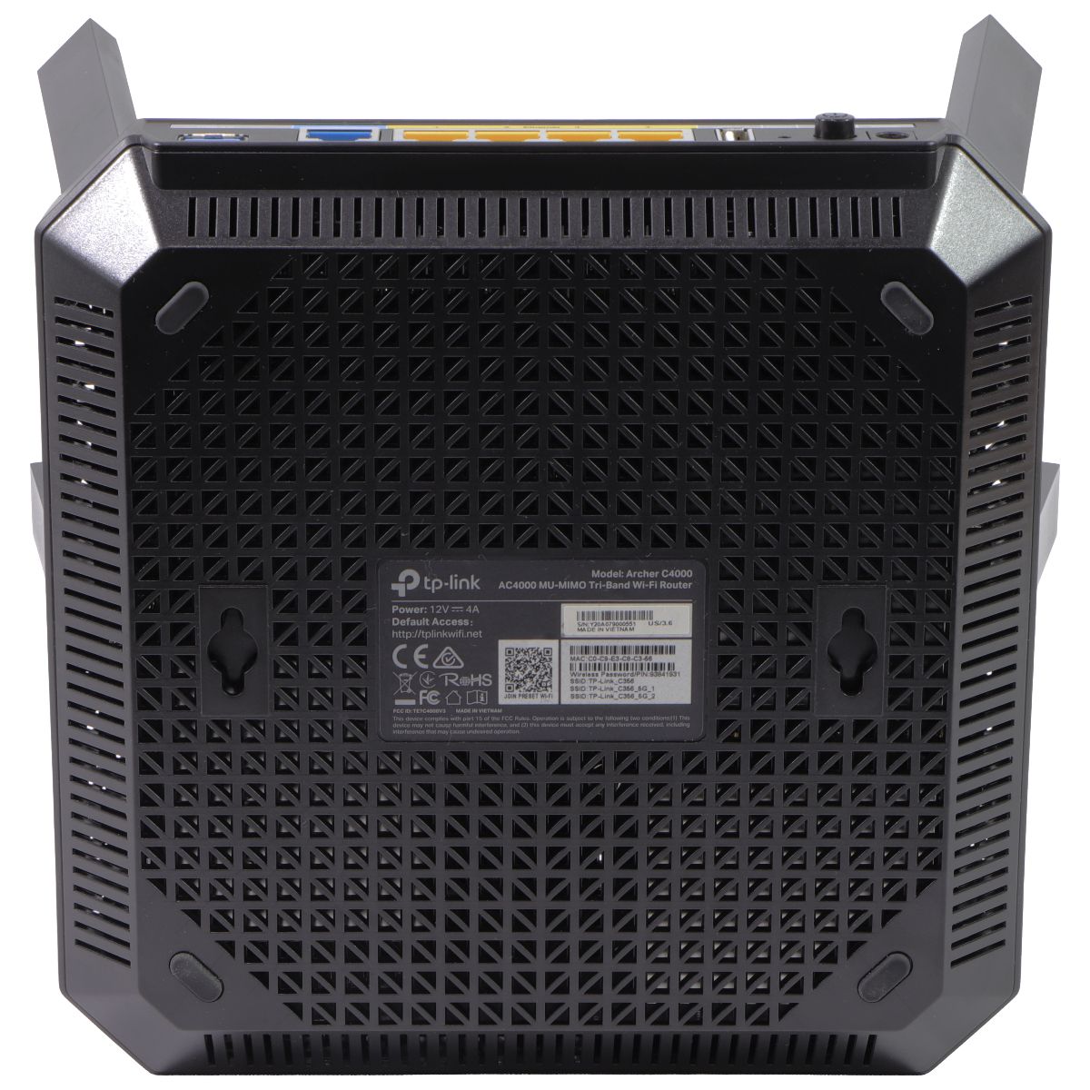 TP-Link Archer C4000 Wireless AC4000 MU-MIMO Tri-Band Gateway Router - Black Networking - Wireless Wi-Fi Routers TP-LINK - Simple Cell Bulk Wholesale Pricing - USA Seller