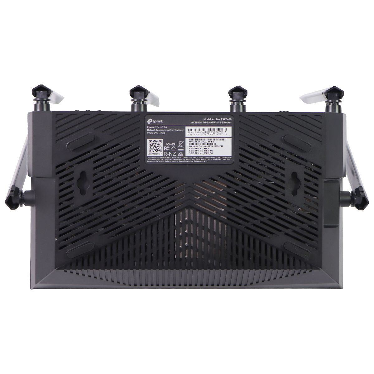 TP-Link (Archer AXE5400) Tri-Band 6-Stream Wi-Fi 6E Router - Black Networking - Wireless Wi-Fi Routers TP-LINK - Simple Cell Bulk Wholesale Pricing - USA Seller