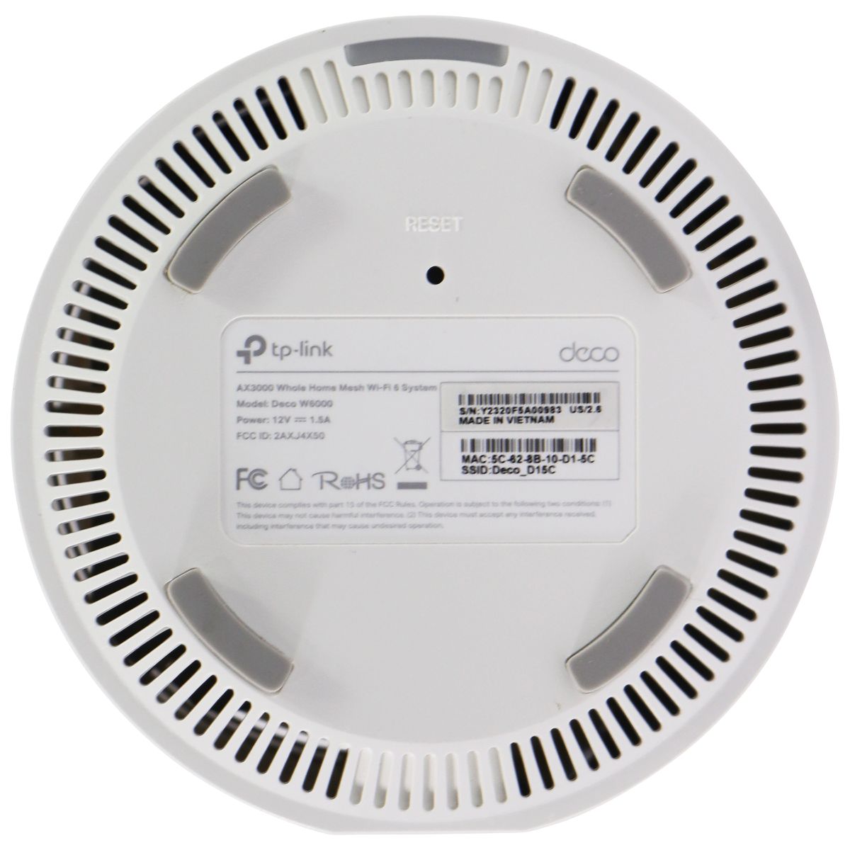 TP-Link Wi-Fi 6 AX3000 Mesh Router System 2-Mesh Routers Deco W6000 (2-Pack) Networking - Wireless Wi-Fi Routers TP-LINK - Simple Cell Bulk Wholesale Pricing - USA Seller