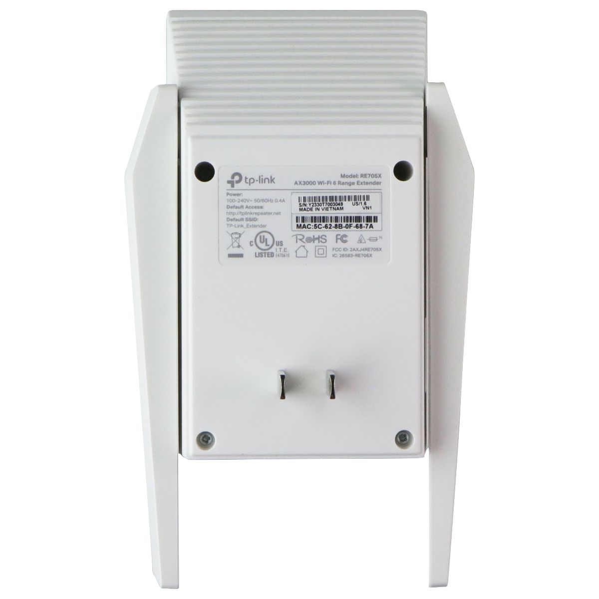 TP-Link AX3000 Dual Band Wi-Fi 6 Range Extender (RE705X) - White Networking - Boosters, Extenders & Antennas TP-LINK - Simple Cell Bulk Wholesale Pricing - USA Seller