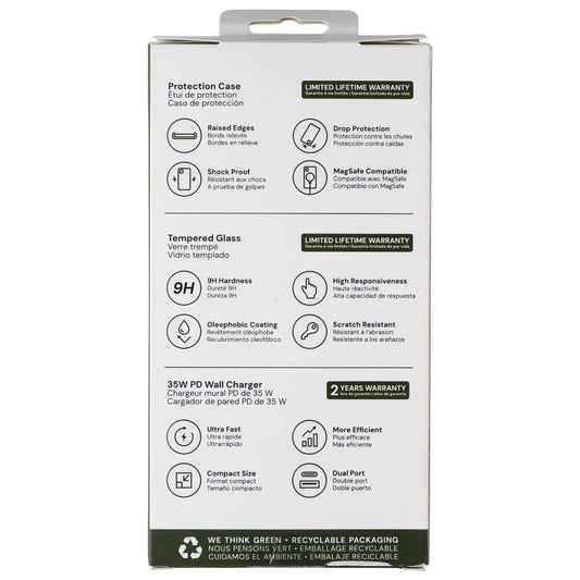 TUFF8 Starter Pack Essential Kit for Apple iPhone 17 Pro Max - Clear Case Cell Phone - Other Accessories TUFF8 - Simple Cell Bulk Wholesale Pricing - USA Seller