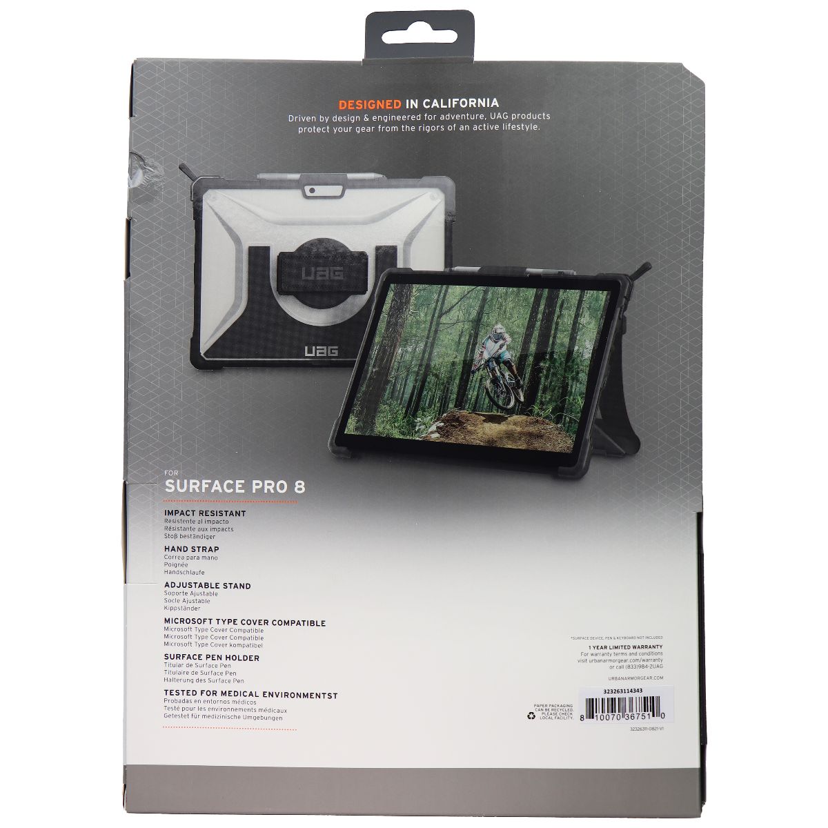 UAG Plasma Series Case For Microsoft Surface Pro 8 - Ice iPad/Tablet Accessories - Cases, Covers, Keyboard Folios UAG - Simple Cell Bulk Wholesale Pricing - USA Seller