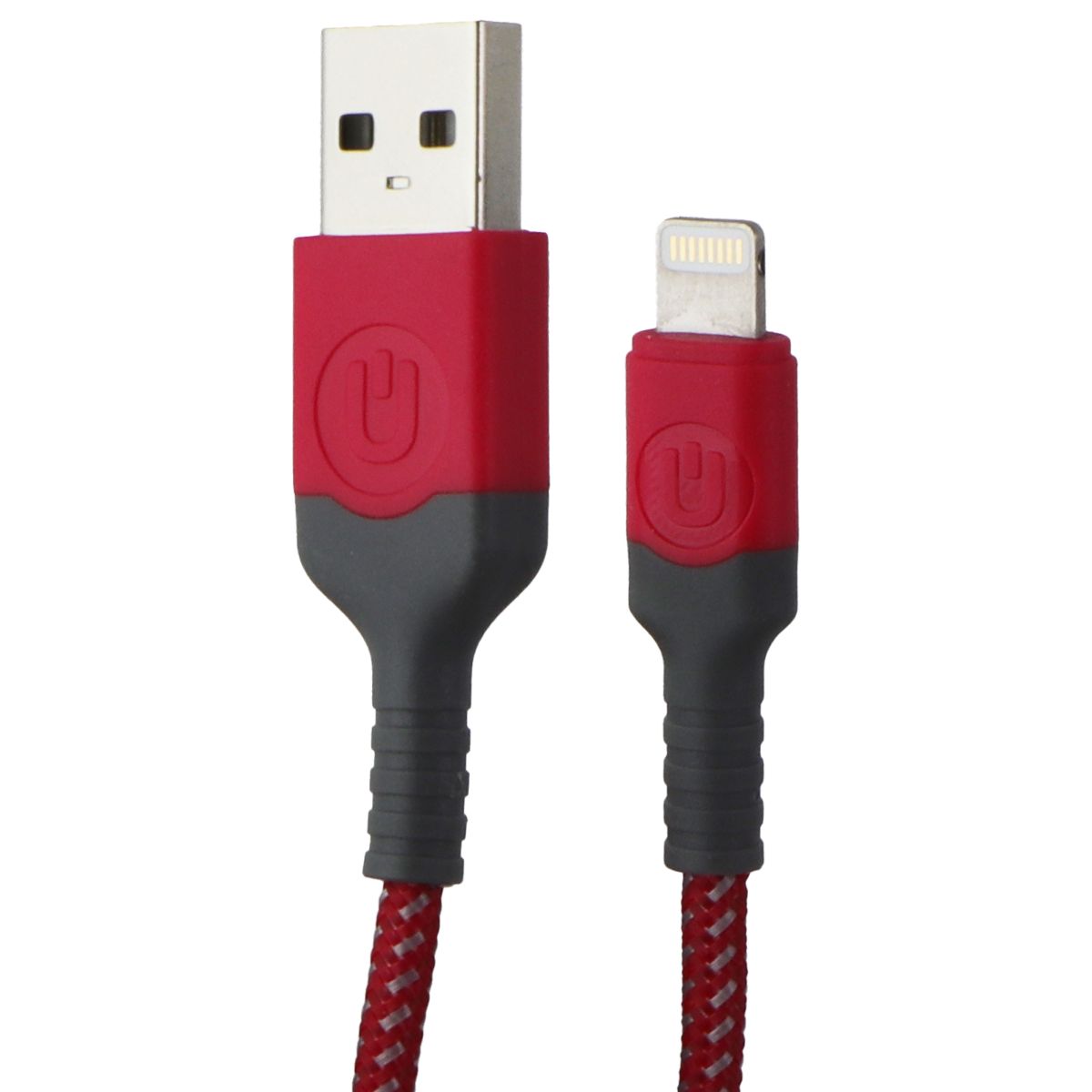 UBREAKIFIX (4-Ft) Durability Series Lightning 8-Pin to USB Cable - Red Cell Phone - Cables & Adapters UBREAKIFIX - Simple Cell Bulk Wholesale Pricing - USA Seller