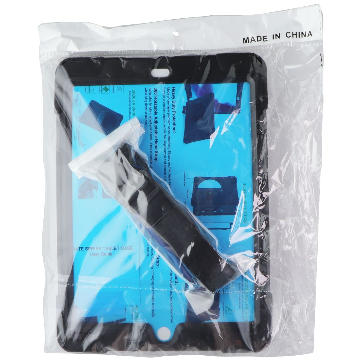 Generic Protective Shell Case & Strap for iPad 9.7-inch (6th/5th Gen) - Black iPad/Tablet Accessories - Cases, Covers, Keyboard Folios Unbranded - Simple Cell Bulk Wholesale Pricing - USA Seller