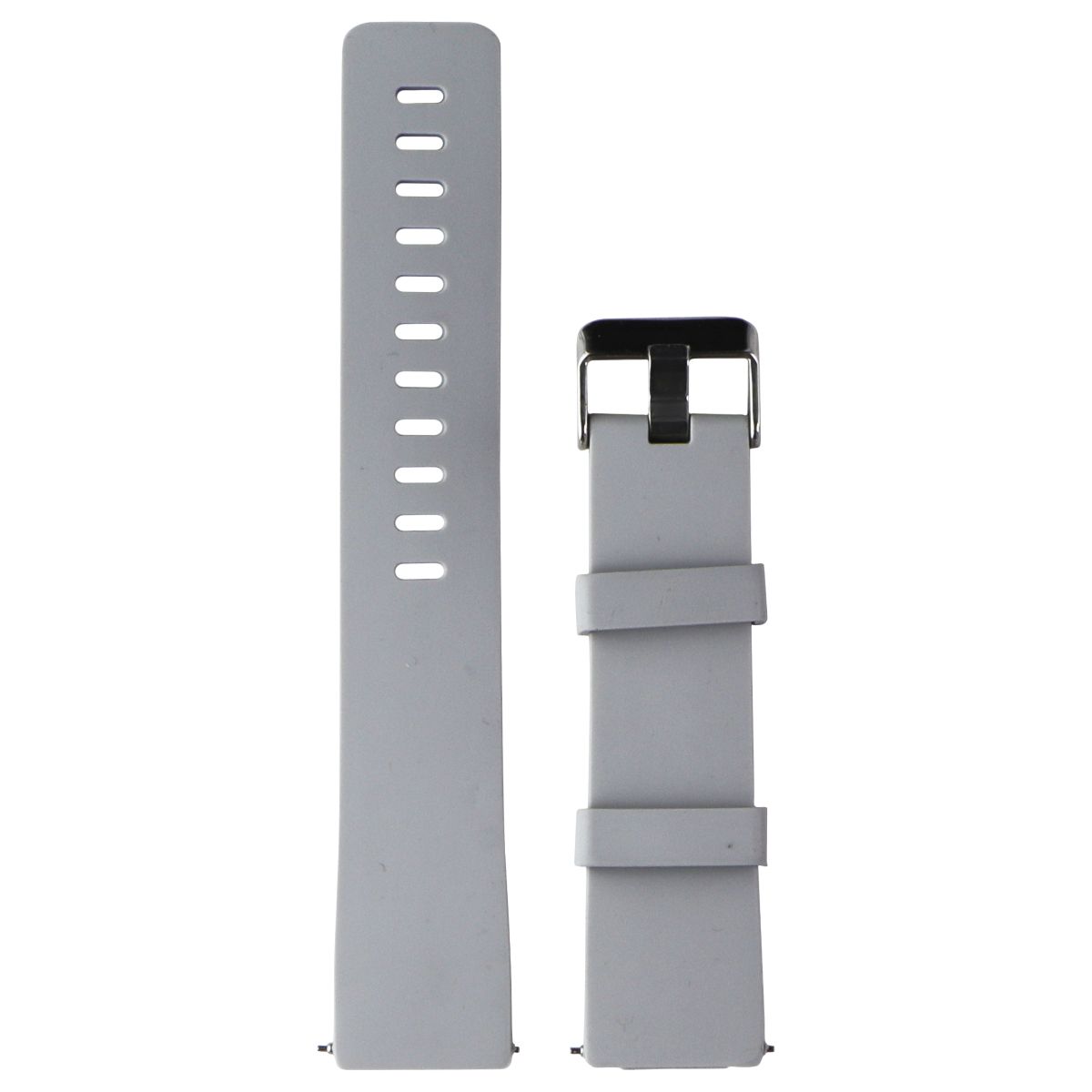 Replacement Silicone Band for Fitbit Versa / Versa 2 / Versa Lite - Gray / Large Smart Watch Accessories - Watch Bands Unbranded - Simple Cell Bulk Wholesale Pricing - USA Seller
