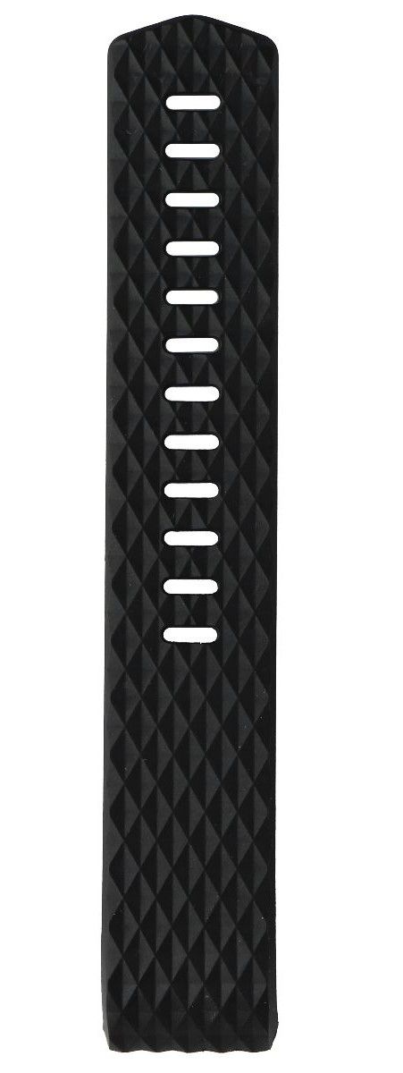 Silicone Replacement Band for Fitbit Charge 2 - Black / Silver (Diamonds) Smart Watch Accessories - Watch Bands Unbranded - Simple Cell Bulk Wholesale Pricing - USA Seller