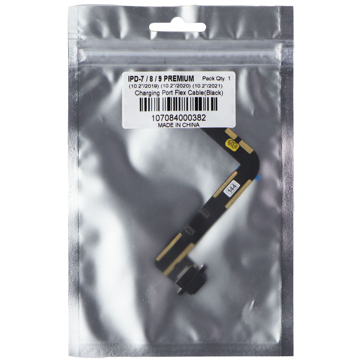 Repair Part Charge Port Flex Cable (Black) for iPad 7/8/9 - iPad 10.2 2019-2020 Tablet & eBook Reader Parts Unbranded - Simple Cell Bulk Wholesale Pricing - USA Seller