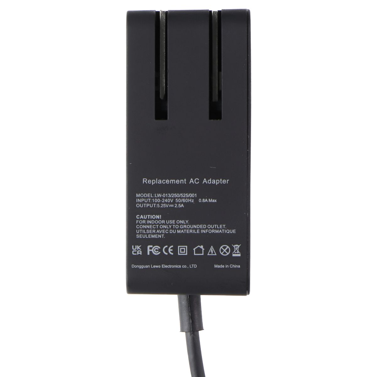 Replacement AC Adapter for Surface/Tablets - Black (LW-013/250/525/001) iPad/Tablet Accessories - Chargers & Sync Cables Unbranded - Simple Cell Bulk Wholesale Pricing - USA Seller