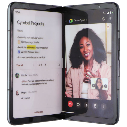 DUMMY DISPLAY* Google Pixel Fold Mock Phone - Obsidian Cell Phones - Display Phones Unbranded - Simple Cell Bulk Wholesale Pricing - USA Seller