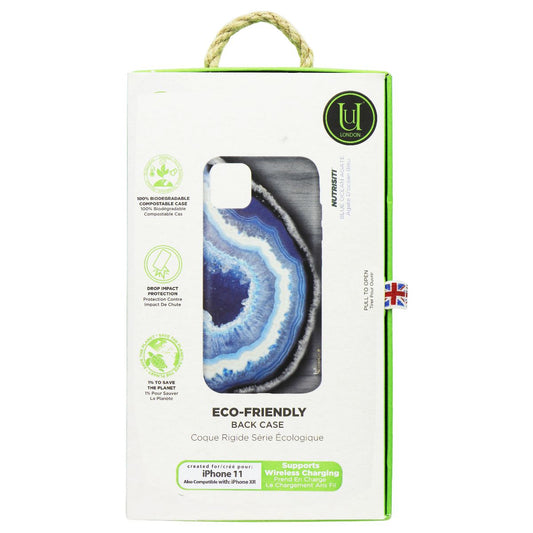 Unique London Eco-Friendly Back Case for Apple iPhone 11 and XR - Blue Geode Cell Phone - Cases, Covers & Skins Unique London    - Simple Cell Bulk Wholesale Pricing - USA Seller