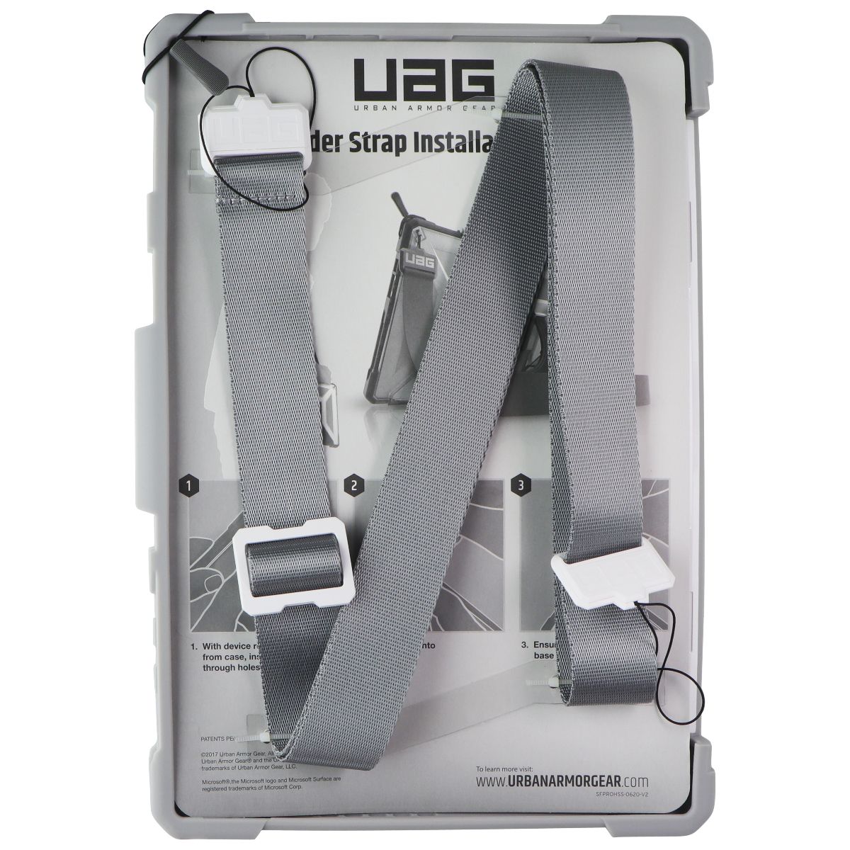 UAG Plasma Series Case for Microsoft Surface Pro 7+ / 7 / 6 / 5 / 4 - White/Gray iPad/Tablet Accessories - Cases, Covers, Keyboard Folios Urban Armor Gear - Simple Cell Bulk Wholesale Pricing - USA Seller