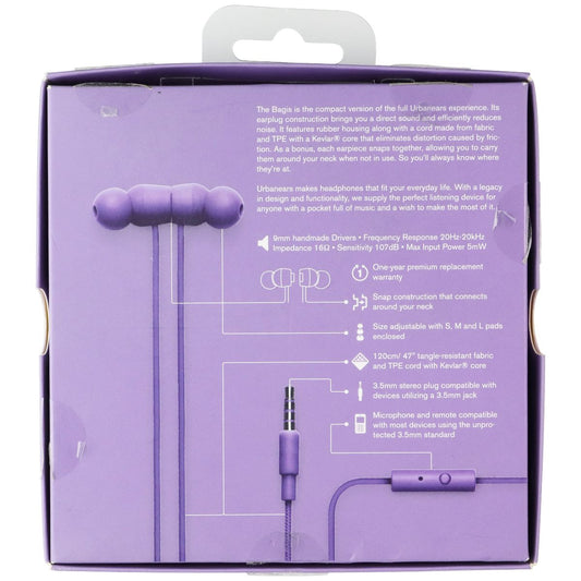 Urbanears Bagis 3.5mm Wired In-Ear Headphones - Lilac (04090752) Cell Phone - Headsets Urbanears - Simple Cell Bulk Wholesale Pricing - USA Seller