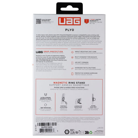UAG Plyo MagSafe Case + Ring for iPhone 18 Pro Max/17 Pro Max - Black/Clear Cell Phone - Cases, Covers & Skins Urban Armor Gear - Simple Cell Bulk Wholesale Pricing - USA Seller