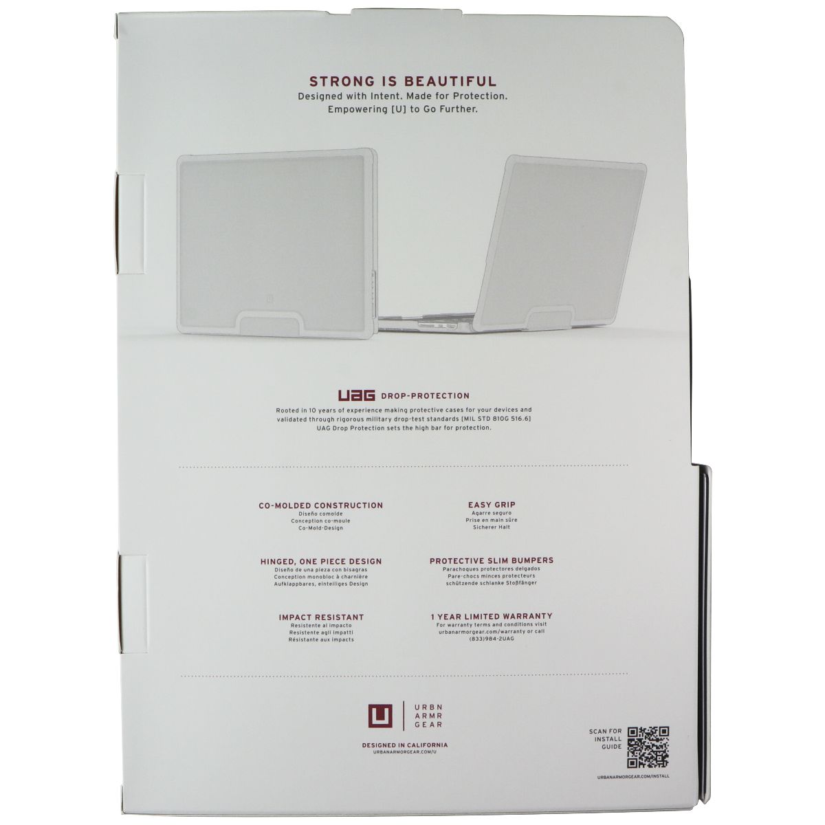 UAG Lucent Series Case for MacBook Pro 14-in (2021) - Ice Transparent Computer Accessories - Laptop Cases & Bags Urban Armor Gear - Simple Cell Bulk Wholesale Pricing - USA Seller