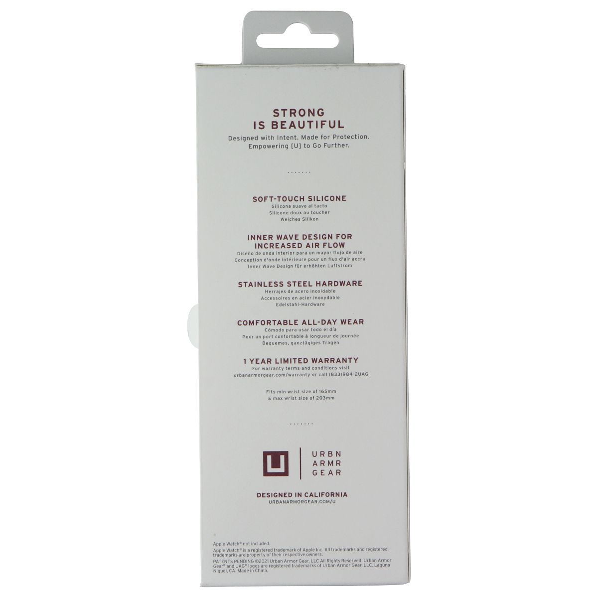 UAG (44/42mm) Aurora Band for Apple Watch Series 10/9/8/7/6/5/4/SE 2 - Soft Blue Smart Watch Accessories - Watch Bands Urban Armor Gear - Simple Cell Bulk Wholesale Pricing - USA Seller