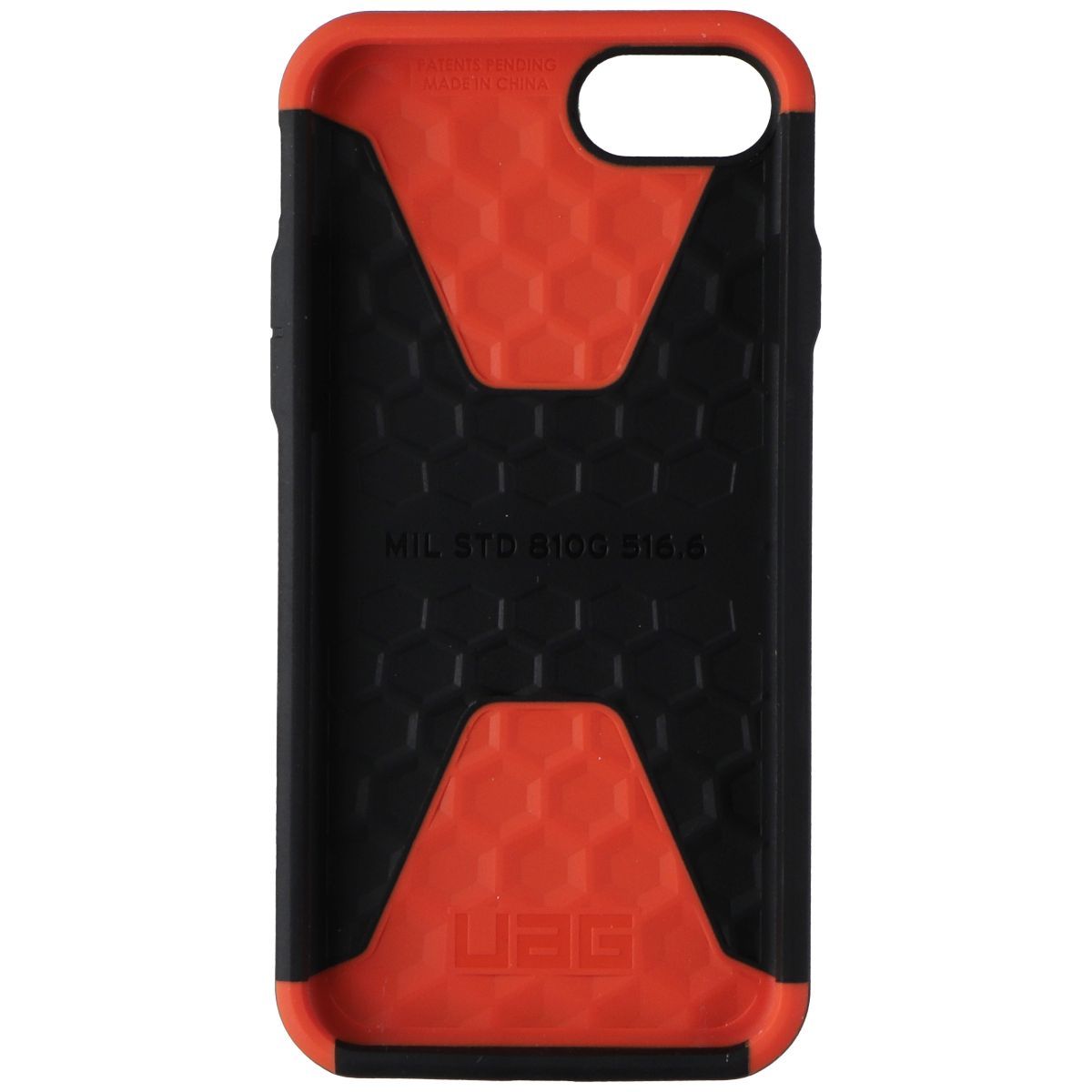 UAG Civilian Series Case for Apple iPhone SE (2022) 2nd Gen/8/7 - Black/Orange Cell Phone - Cases, Covers & Skins Urban Armor Gear - Simple Cell Bulk Wholesale Pricing - USA Seller