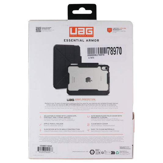 UAG Essential Armor for Apple iPad Mini 7th Gen (A17 Pro, 2024)/6th Gen - Black iPad/Tablet Accessories - Cases, Covers, Keyboard Folios Urban Armor Gear - Simple Cell Bulk Wholesale Pricing - USA Seller